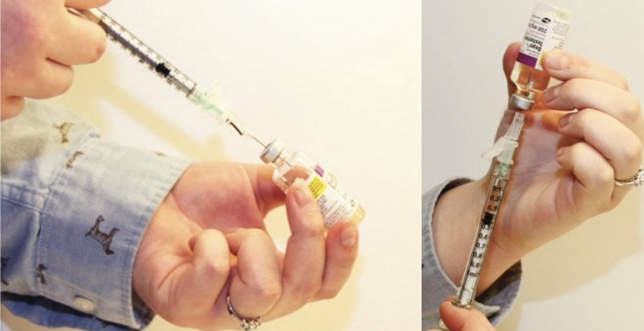 Turning vial upside-down